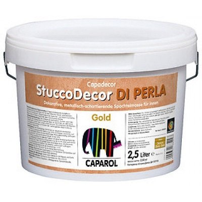  StuccoDecor DI PERLA, Gold 2,5л "мокрый шелк"