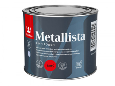 Краска по металлу 3 в 1  Metallista C глянцевая Tikkurila 
