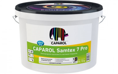 Caparol Samtex 7 Pro B1 (фасовка 10 л) краска латексная шелковисто-матовая